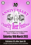 10th (2013) Lostwithiel Charity Beer Festival Programme